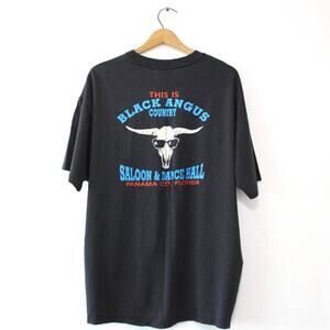 Vintage Black Angus Country Saloon Dance Hall Panama City Florida T Shirt XL